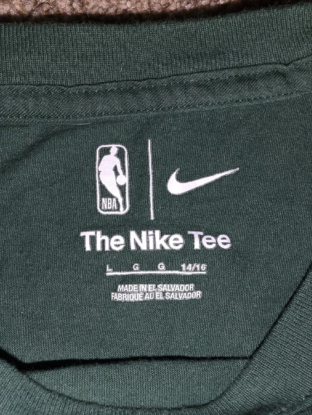Nike Bucks Dark Green Long Sleeve Shirt with Cream Logo